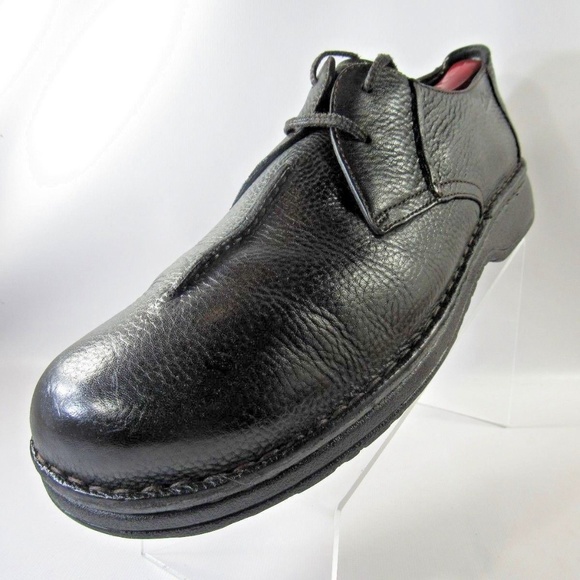 CLARKS Sz 14 Black Lace Up Derby Mens C3A A48